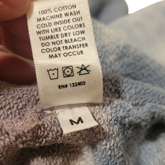 SOULCYCLE X Cotton Citizen Tie Dye 1/4 Zip Crop Sweatshirt Women's Size Medium - Picture 4 of 11